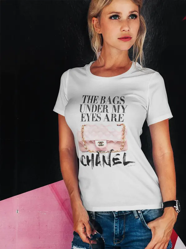 Bags Under My Eyes Pink Bag Women T-shirt